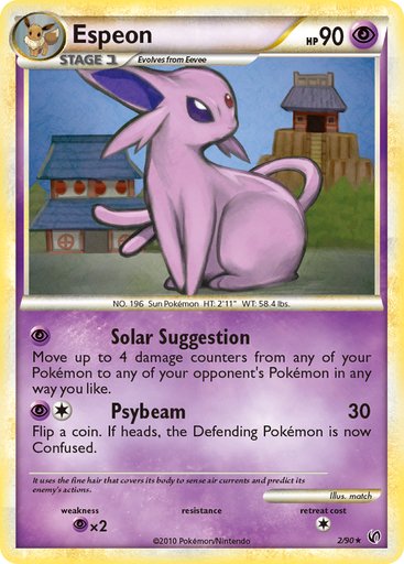 Espeon 2/90 card from Undaunted