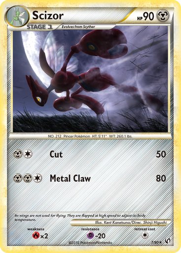 Scizor 7/90 card from Undaunted