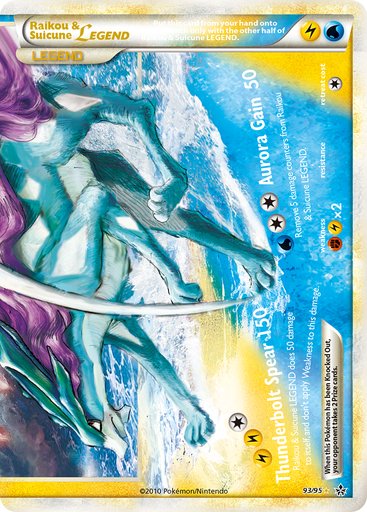 Raikou & Suicune Legend (Bottom) 93/95 card from Unleashed