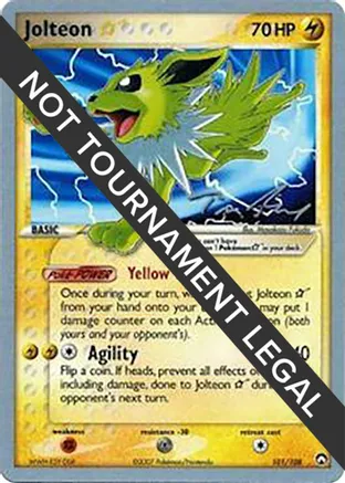Jolteon Star - 2007 (Tom Roos) 101/108 card from World Championship Decks