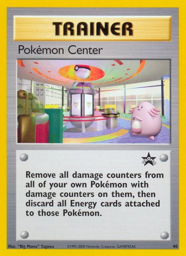 Pokemon Center 40/53 card from WoTC Promo