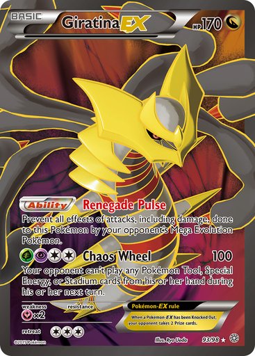 Giratina EX (93 Full Art) 93/98 card from XY - Ancient Origins