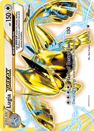 Lugia BREAK 79/124 card from XY - Fates Collide