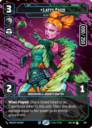 Latts Razzi - Deadly Whipmaster (Serialized) 867 card from A Lawless Time