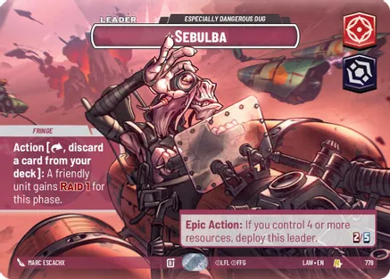 Sebulba - Especially Dangerous Dug (Showcase) 778 card from A Lawless Time