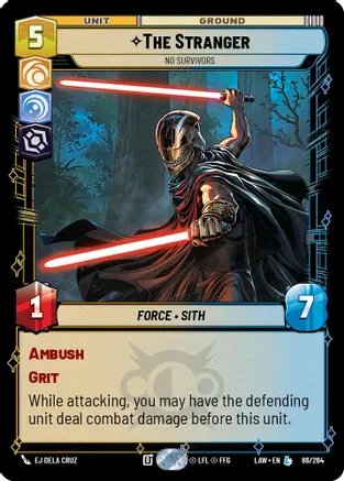 The Stranger - No Survivors 86/264 card from A Lawless Time
