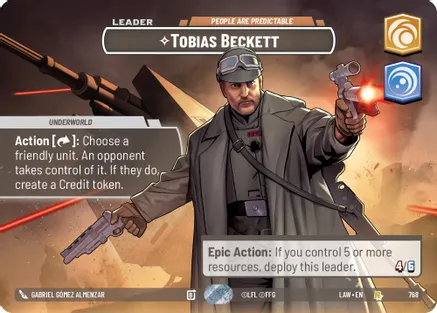 Tobias Beckett - People are Predictable (Showcase) 768 card from A Lawless Time