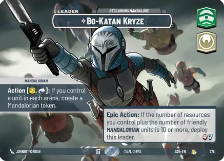 Bo-Katan Kryze - Reclaiming Mandalore (Showcase) 776 card from Ashes of the Empire