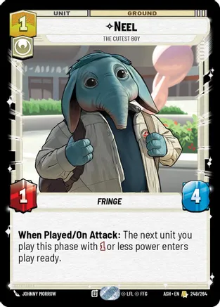 Neel - The Cutest Boy 248/264 card from Ashes of the Empire