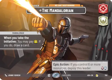 The Mandalorian - We Can't Keep Running (Showcase) 780 card from Ashes of the Empire