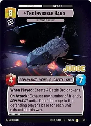 The Invisible Hand - Imposing Flagship 1/2 card from Judge Promos