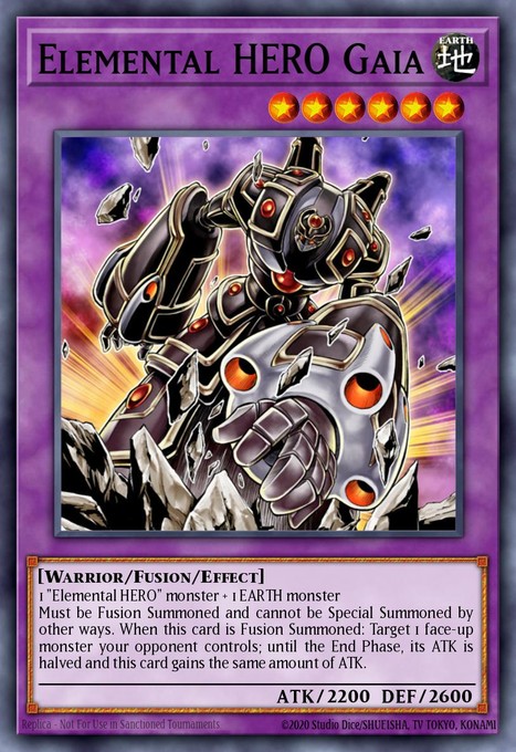 Elemental Hero Gaia ANPR-EN099 card from Ancient Prophecy
