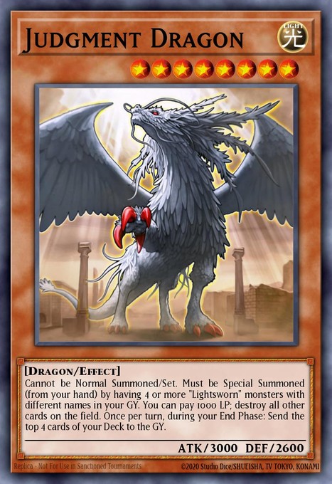 Judgment Dragon (Starfoil) BATT-EN017 card from Battle Pack Tournament Prize Cards