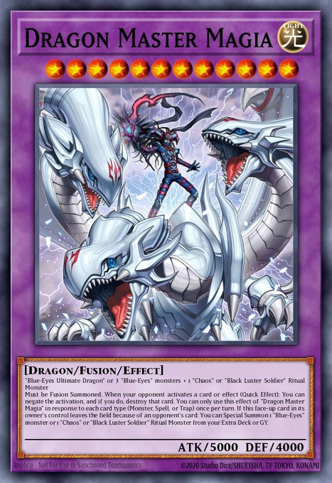 Dragon Master Magia (Starlight Rare) BLGG-EN137 card from Battles of Legend: Glorious Gallery