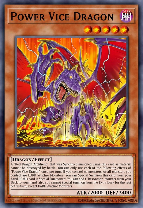 Power Vice Dragon BLZD-EN002 card from Blazing Dominion