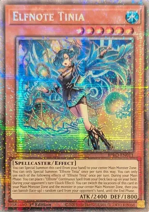 Elfnote Tinia (Starlight Rare) BPRO-EN011 card from Burst Protocol