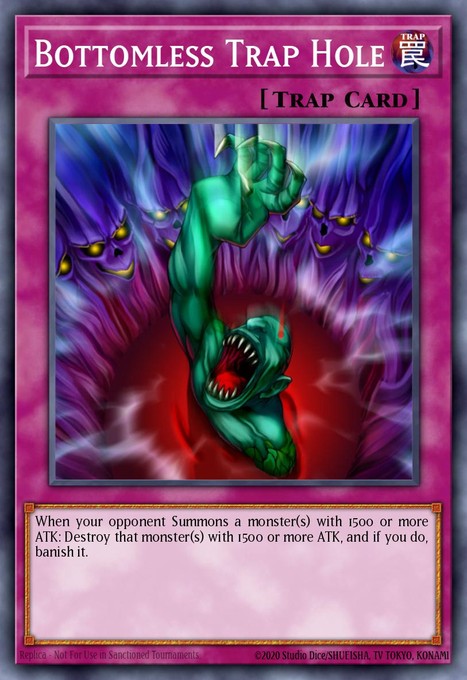 Bottomless Trap Hole CP04-EN003 card from Champion Pack 4