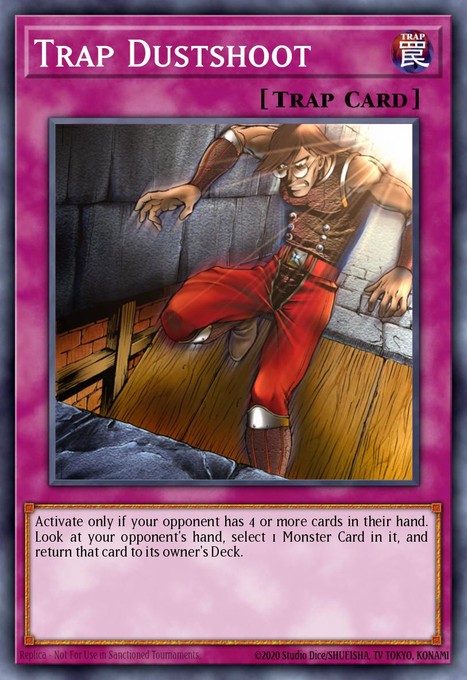 Trap Dustshoot CP05-EN005 card from Champion Pack 5