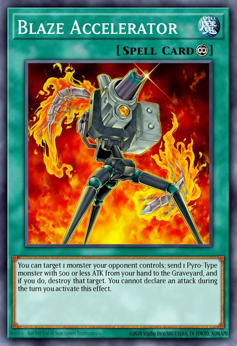 Blaze Accelerator CP06-EN005 card from Champion Pack 6