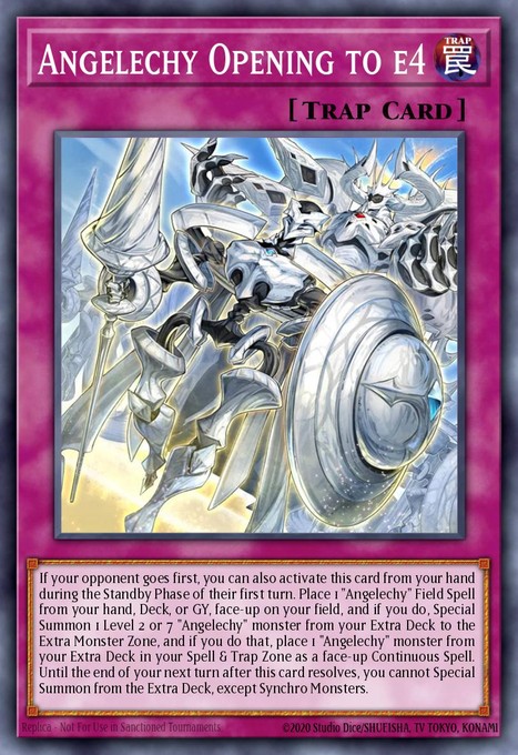 Angelechy Opening to e4 CORI-EN096 card from Chaos Origins