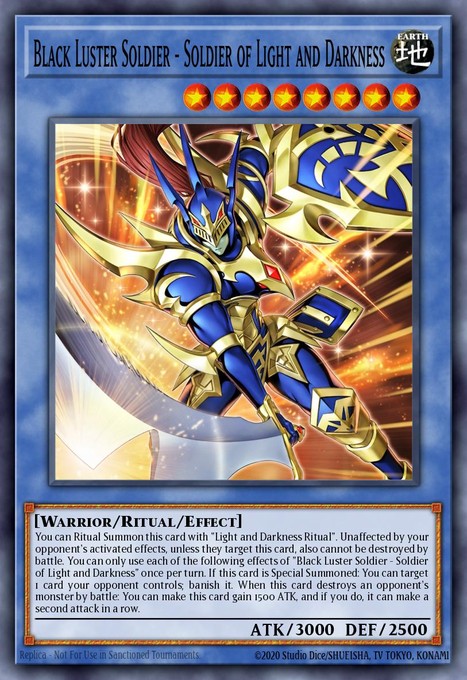 Black Luster Soldier - Soldier of Light and Darkness (Starlight Rare) (Extended Art) CORI-EN028 card from Chaos Origins