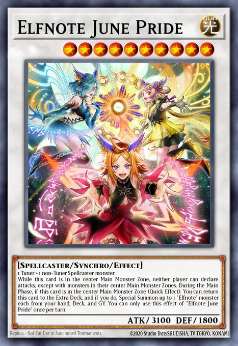 Elfnote June Pride (Starlight Rare) CORI-EN035 card from Chaos Origins