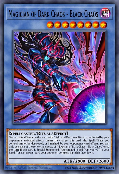 Magician of Dark Chaos - Black Chaos (Starlight Rare) (Extended Art) CORI-EN027 card from Chaos Origins
