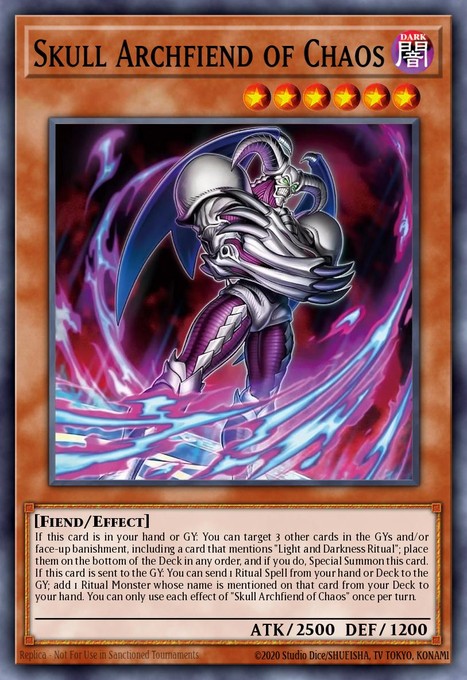 Skull Archfiend of Chaos (Starlight Rare) CORI-EN002 card from Chaos Origins
