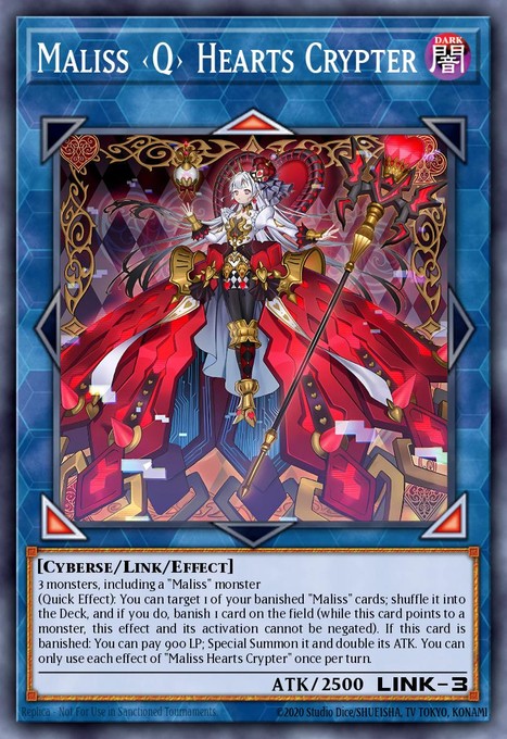 Maliss Q Hearts Crypter (Quarter Century Secret Rare) CRBR-EN020 card from Crossover Breakers