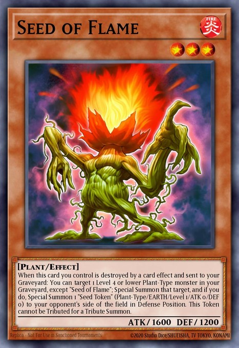 Seed of Flame (UTR) CSOC-EN081 card from Crossroads of Chaos