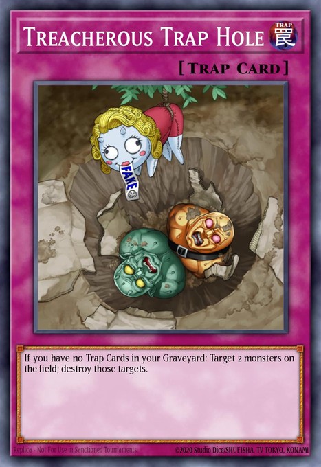 Treacherous Trap Hole CSOC-EN089 card from Crossroads of Chaos