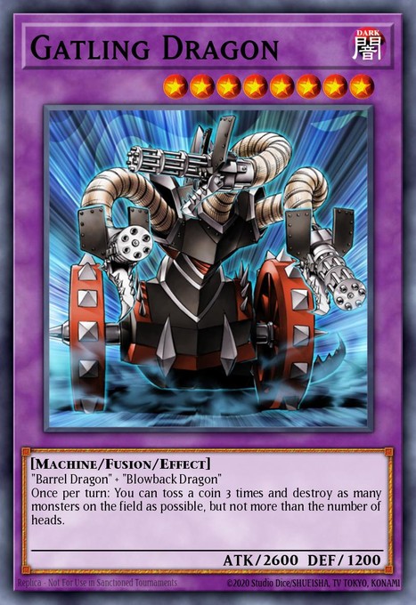 Gatling Dragon DR3-EN155 card from Dark Revelation Volume 3