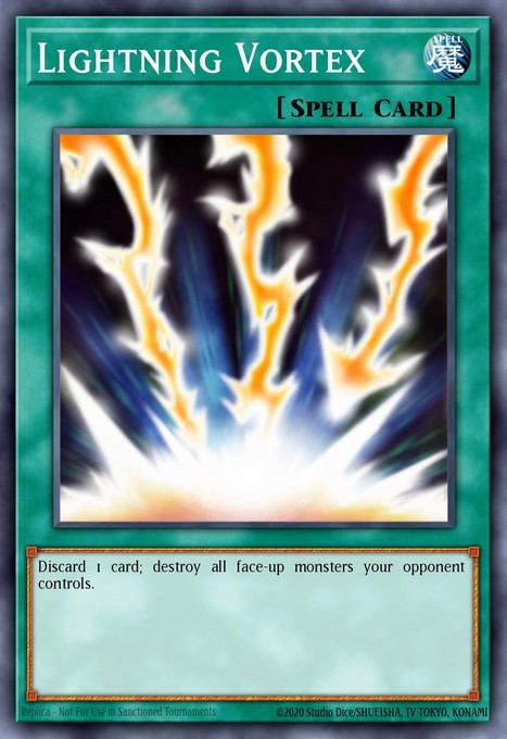 Lightning Vortex DR3-EN160 card from Dark Revelation Volume 3