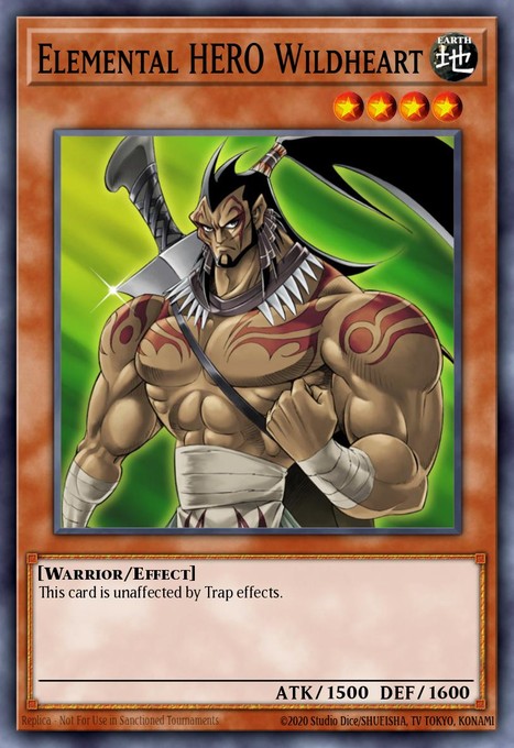Elemental Hero Wildheart DR04-EN068 card from Dark Revelation Volume 4