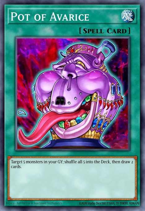 Pot of Avarice DR04-EN097 card from Dark Revelation Volume 4