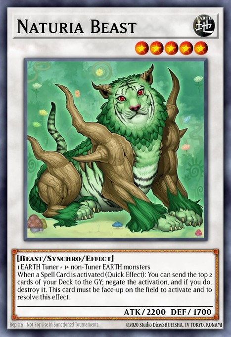 Naturia Beast DT02-EN032 card from Duel Terminal 2