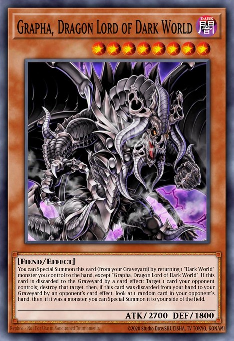 Grapha, Dragon Lord of Dark World (Purple) DL18-EN006 card from Duelist League Promo