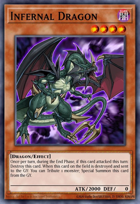 Infernal Dragon DP04-EN010 card from Duelist Pack 4: Zane Truesdale