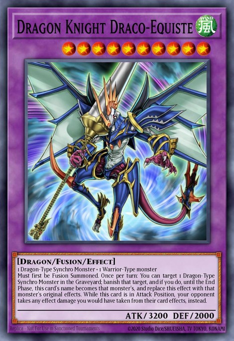 Dragon Knight Draco-Equiste (Ghost Rare) DREV-EN038 card from Duelist Revolution