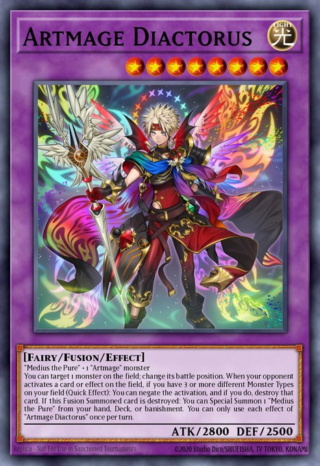 Artmage Diactorus (Starlight Rare) DUAD-EN032 card from Duelist's Advance