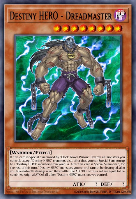 Destiny Hero - Dreadmaster (UTR) EOJ-EN004 card from Enemy of Justice