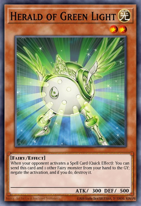 Herald of Green Light (UTR) EOJ-EN018 card from Enemy of Justice