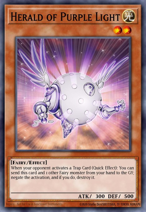 Herald of Purple Light (UTR) EOJ-EN019 card from Enemy of Justice