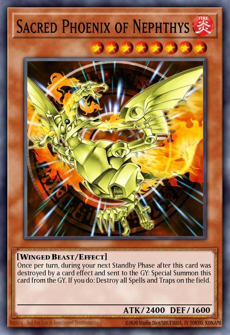 Sacred Phoenix of Nephthys (UTR) FET-EN005 card from Flaming Eternity