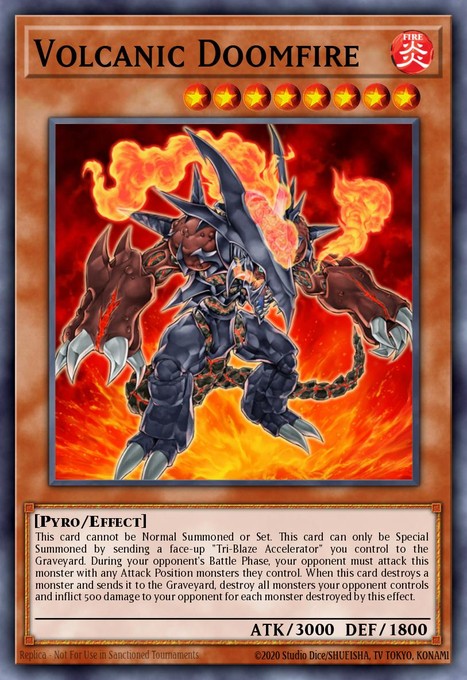 Volcanic Doomfire (UTR) FOTB-EN008 card from Force of the Breaker