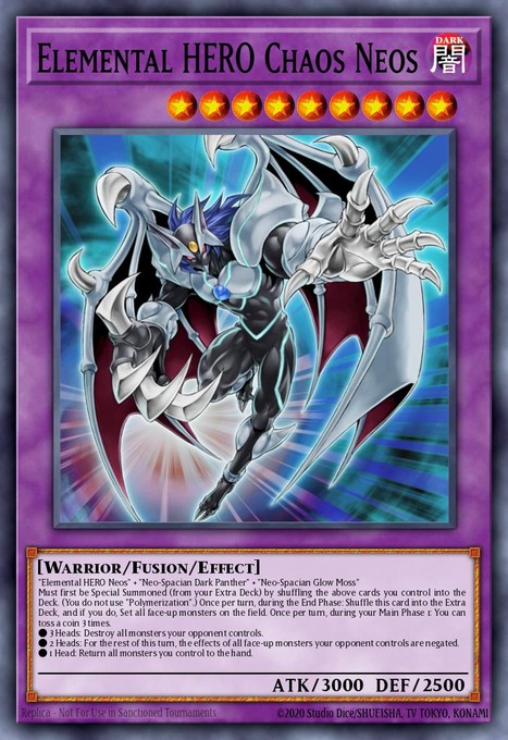 Elemental Hero Chaos Neos (Ghost Rare) GLAS-EN036 card from Gladiator's Assault