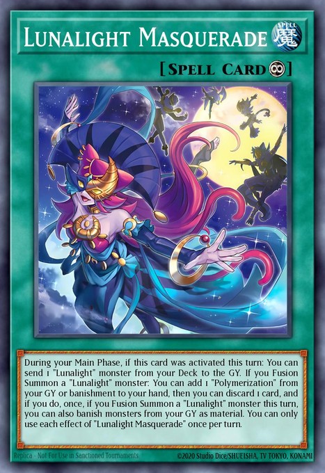 Lunalight Masquerade (Starlight Rare) LAVD-ENL26 card from Legendary Arc-V Decks