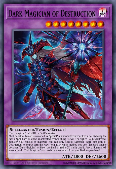 Dark Magician of Destruction MZMU-EN011 card from Maze of Muertos