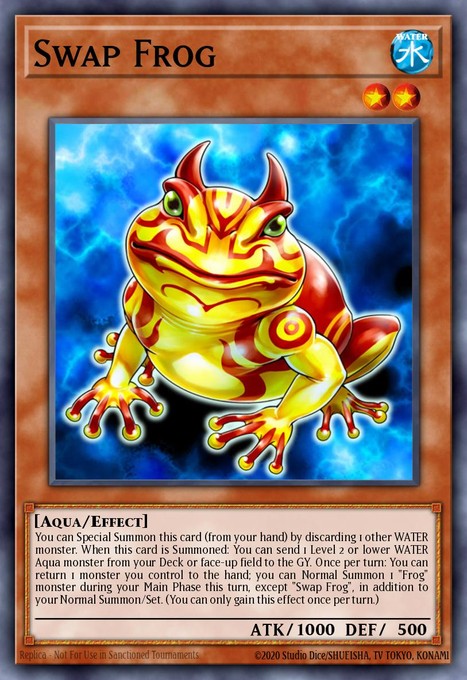 Swap Frog (UTR) OP03-EN001 card from OTS Tournament Pack 3