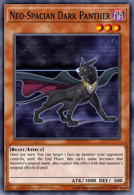 Neo-Spacian Dark Panther (UTR) POTD-EN005 card from Power of the Duelist